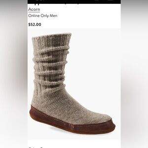 NWT Acorn Men’s XL Slipper Sox